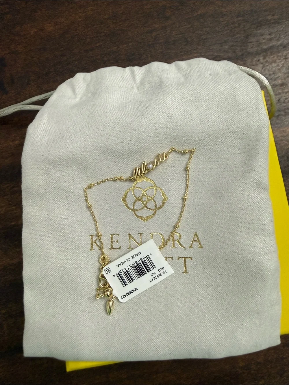 Kendra Scott Lil Sis Delicate Chain Bracelet in 14K yellow gold plating